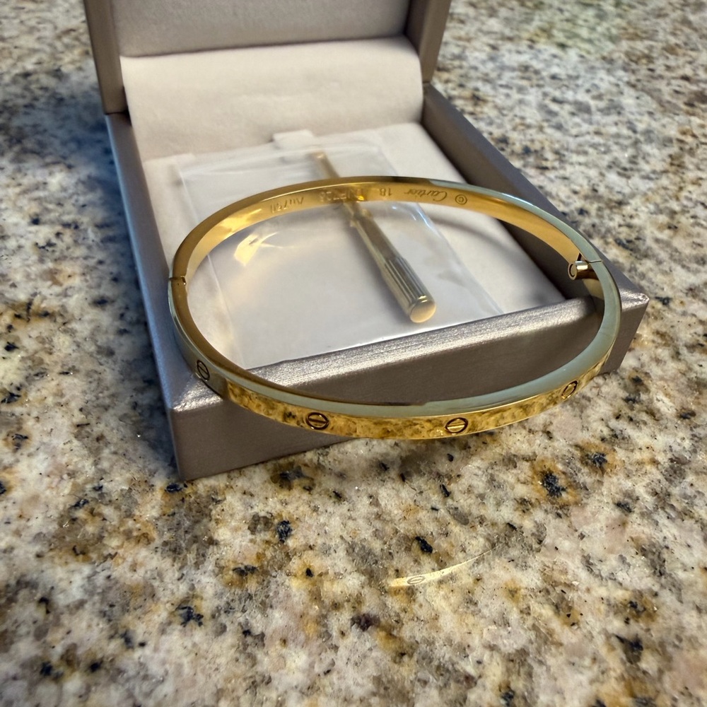 Skinny Gold Screw Bracelet